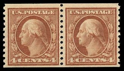 US 495 Four-cent  Washington Coil