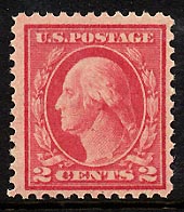 US 499 1917 Perf. 11 Two-cent Washington