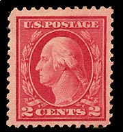 US 499 1917 Perf. 11 Two-cent Washington