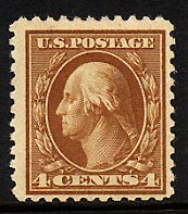 US 503 1917 Perf 11 Four-cent Washington