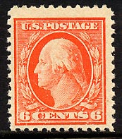 US 506 1917 Perf 11 Six-cent  Washington