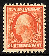 US 506 1917 Perf 11 Six-cent  Washington