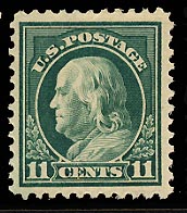 US 511  1917 Perf 11 11-cent  Franklin