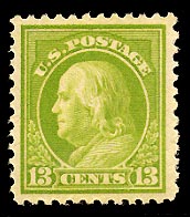 US 513 1917 Perf. 11 13-cent  Franklin