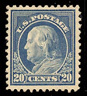 US 515 1917 20-cent Franklin