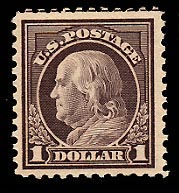 US 518  1917 $1 Franklin