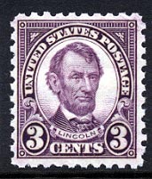 US 584 Three-cent Lincoln P. 10