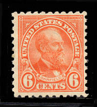 US 587 1923 Six-cent Garfield