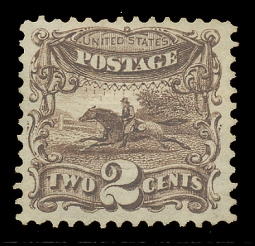 US 113 1869  1869  2 Cent Post Rider