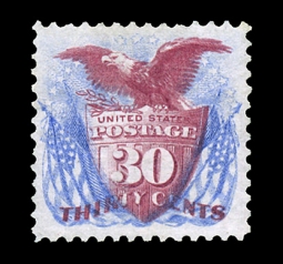 US 131 1875 Reissue, 30-cent Eagle and Shield