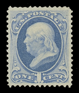 US 145 1870 1 Cent Franklin