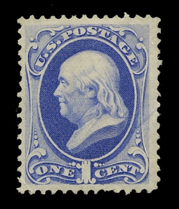 US 145 1870 1 Cent Franklin