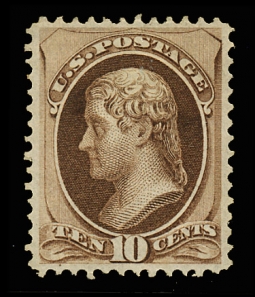 US 150 1870 10 Cent Jefferson