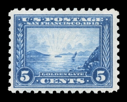 US 403 Five-Cent Golden Gate Perf 10