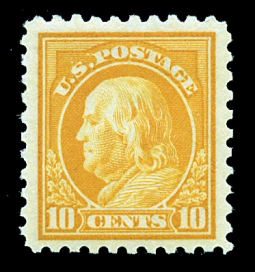 US 433 1914 Mint 10-cent Franklin