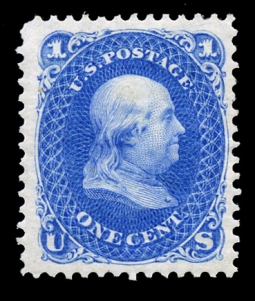 US 102 1875 One-Cent Franklin Reissue