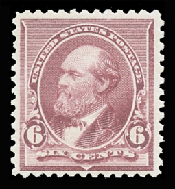 US 224 1890 6 Cent Garfield