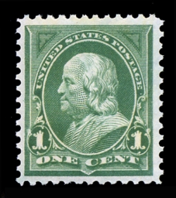 US 279 1897 One-cent Franklin