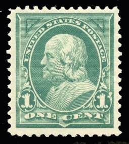 US 279 1897 One-cent Franklin