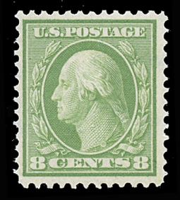 US 337 1908 8 Cent Washington