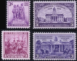 1938  US Commemorative Stamp Year Set; 835-8