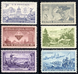 1951  US Commemorative Stamp Year Set; 998-1003