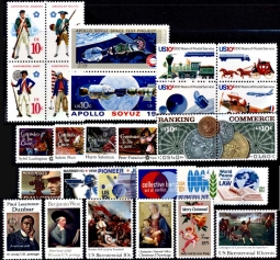 1975  US Commemorative Stamp Year Set 1553-80