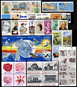 1981  US Commemorative Stamp Year Set; 1874-89, 1910-1945