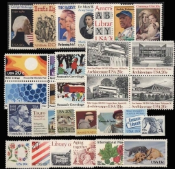 1982  US Commemorative Stamp Year Set; 1949-52, 2003-2030
