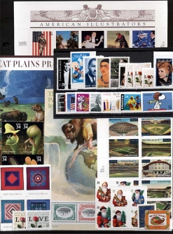 2001  US Commemorative Stamp Year Set; 3496-3551