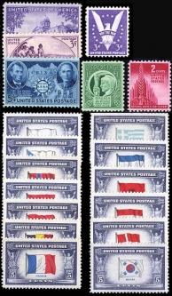 1941-3 US Commemorative Stamp Year Set; 903-21