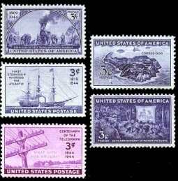 1944  US Commemorative Stamp Year Set; 922-26