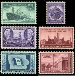 1946  US Commemorative Stamp Year Set; 939-44