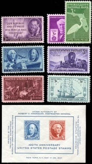 1947  US Commemorative Stamp Year Set; 945-52