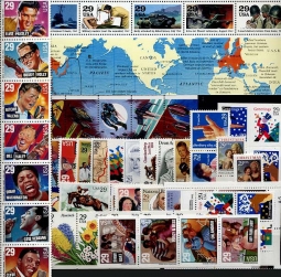 1993   US Commemorative Stamp Year Set;  2721-2806