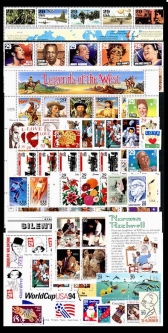 1994  US Commemorative Stamp Year Set;  2807-2876