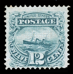 US 117 1869 12-Cent Steamship Pictorial