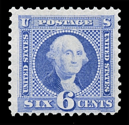 US 126 1875 Six-Cent Washington Pictorial Reissue