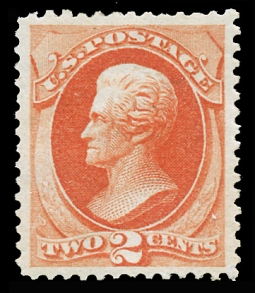 US 178 1875 Two-cent Orange Jackson