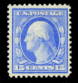 US 361, 15-cent Washington Bluish Paper