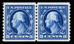 US 447 Five-cent Washington Coil Pair