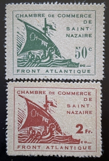 German Occupation of France 1945 Nazaire, Front Atlantique