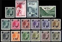 Luxembourg Overprinted Stamp Set N17-32