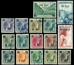 Luxembourg Overprinted Stamp Set N17-32