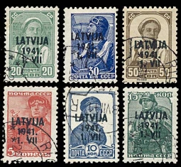 Latvia 1N14-19 used