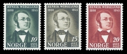 "Norway 269-71, Henrick Wergeland, Playwright "