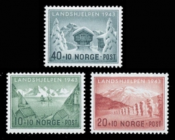 "Norway B32-34, Winter Relief"