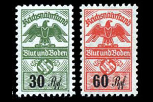 Nazi Party-Nsdap Dues, Revenue Stamps