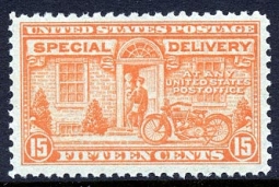 US E13 15-cent Orange Special Delivery
