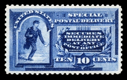 US E2 1888 10-cent Running Messenger